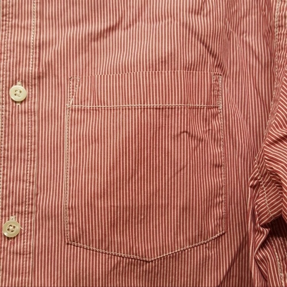 Vintage Old Navy Pin Striped Button Down Blouse Large - Picture 3 of 9